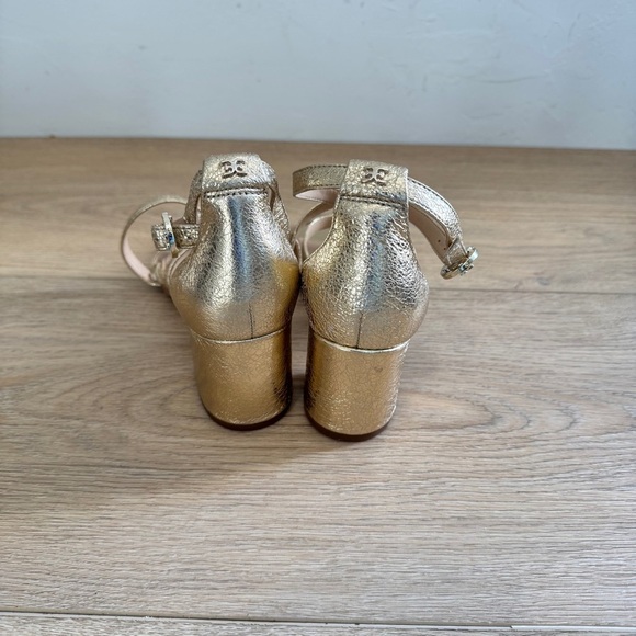 Sam Edelman Stacie Metallic Block Heel Sandals - Picture 6 of 7